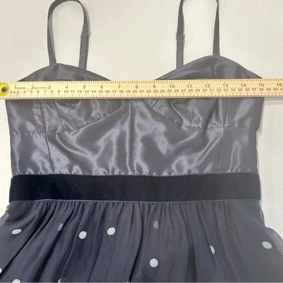 Rebecca Taylor Blue Floral Mini Dress Size 4 - Picture 11 of 14